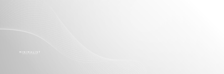 Minimalist white abstract background with line ornament. Luxurious minimalist abstract. Very suitable for web covers, ad banners, posters, brochures, flyers