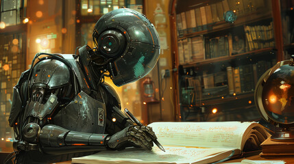 Robots writing and reading