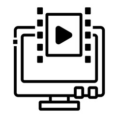 Fototapeta premium movie icon