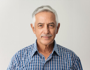 Studio Portrait of Handsome Senior Man