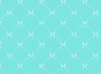 レトロなリボン柄の背景パターンイラスト