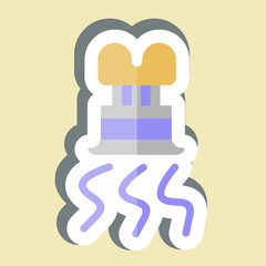 Sticker Spiral Slicer. related to Kitchen Tool symbol. simple design illustration