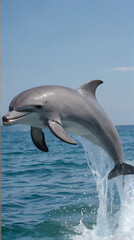 Naklejka premium dolphin jumping out of the water