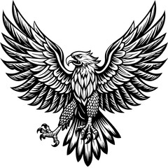 eagle with wings