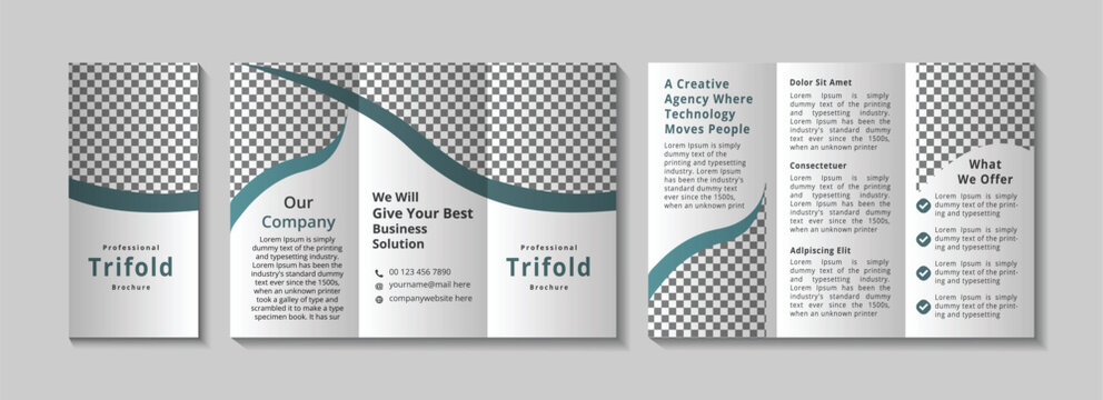 BUSINESS TRYFOLD BROCHOUR  DESIGN TAMPLATE