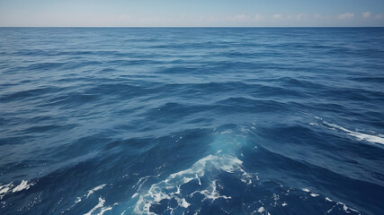 Fototapeta premium blue ocean background, splashes of water