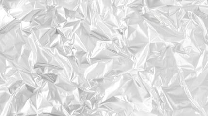 wavy crumpled transparent plastic, background texture