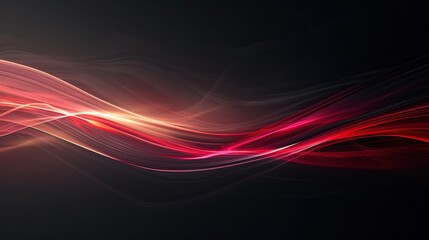 A red and black fabric with a wave pattern, Generate AI.