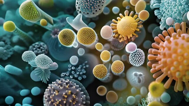 The diversity of TLRs depicted through different shapes and sizes reflecting their ability to recognize a wide range of pathogens.