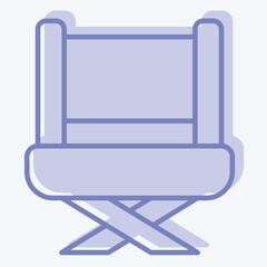 Icon Director. related to Cinema symbol. two tone style. simple design illustration