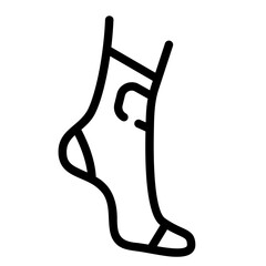 ankle brace outline icon