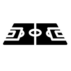 football field glyph icon