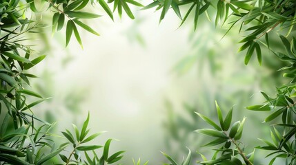 Naklejka premium 笹の背景