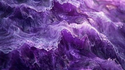 Obraz premium Silken Waves, The Allure of Vibrant Purple Fabric