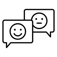 Reaction emoji icon in chat