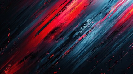 A blue and red wave with a red and blue background