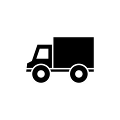 Truck icon on white background.