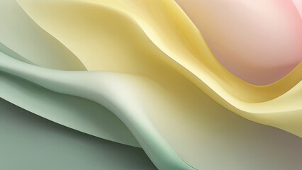 Elegant Soft Gradient Background with Pastel Green and Yellow