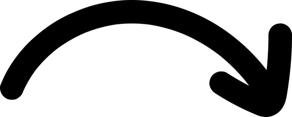 Curved Hand Drawn Arrows Scribble