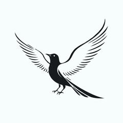 Fototapeta premium dove flying in the sky vector