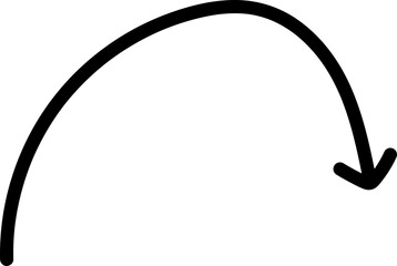 Curved Hand Drawn Arrows Scribble