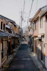 Amazing view of Japanese Houses at small roadway or Alley in Maizuru, Kyoto, Japan