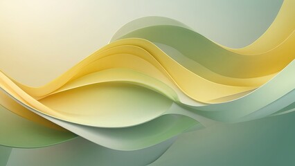 Elegant Soft Gradient Background with Pastel Green and Yellow