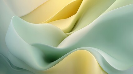 Elegant Soft Gradient Background with Pastel Green and Yellow