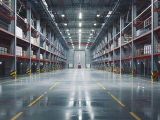 Fototapeta premium Massive High Bay Warehouse