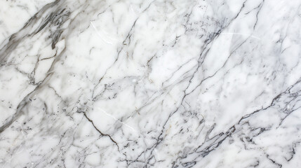 Obraz premium Elegant Simplicity: White Carrara Marble Close-Up - Natural Grey Veins, High Resolution - Ideal for Classic Designs