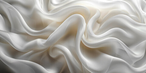 Obraz premium background texture fabric soft white blurred abstract calm peaceful shine movement natural graphic satin silky material effect ripple fashion elegant fold smooth beauty new textile luxurious silk 
