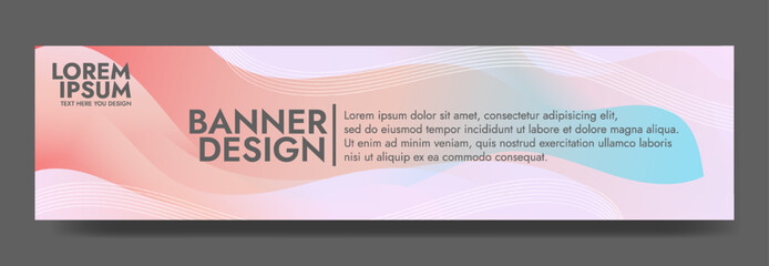Create stunning visuals with this smooth pink and blue gradient wave banner. Perfect for headers, promotional banners, and dynamic graphic design