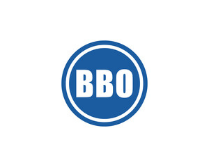 BBO logo design vector template