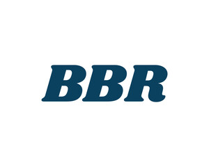 BBR logo design vector template