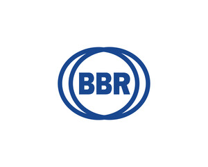 BBR logo design vector template