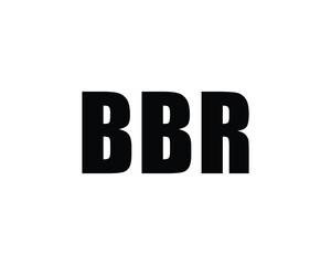 BBR logo design vector template