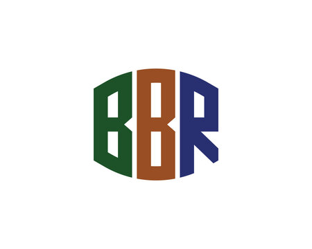 BBR logo design vector template