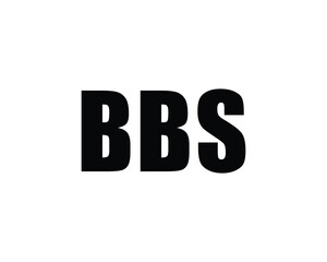 BBS logo design vector template