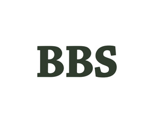 BBS logo design vector template