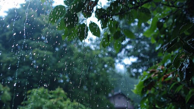 Refreshing Rain Dance - Joyful moments under the rain, embracing nature's gift of water.