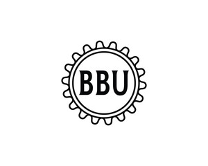 BBU logo design vector template
