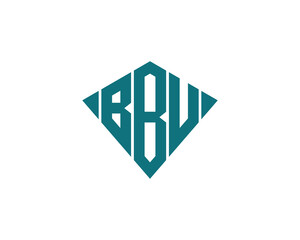 BBU logo design vector template