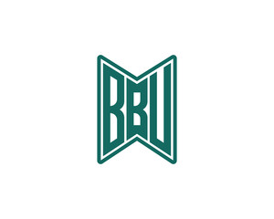 BBU logo design vector template