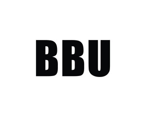 BBU logo design vector template