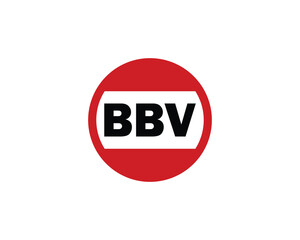 BBV logo design vector template