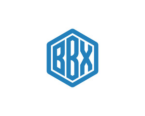 BBX logo design vector template