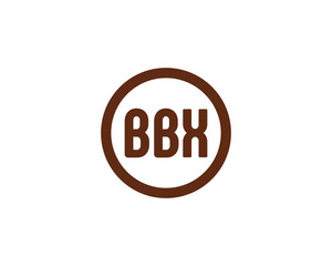 BBX logo design vector template