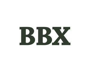 BBX logo design vector template