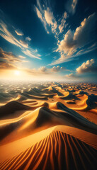 Golden Dunes at Sunset