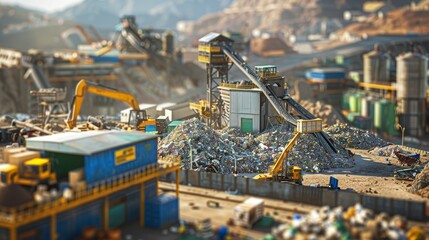 Urban Sustainability Champion Monitoring Citywide Recycling and Waste Management Facilities with Precision and Care